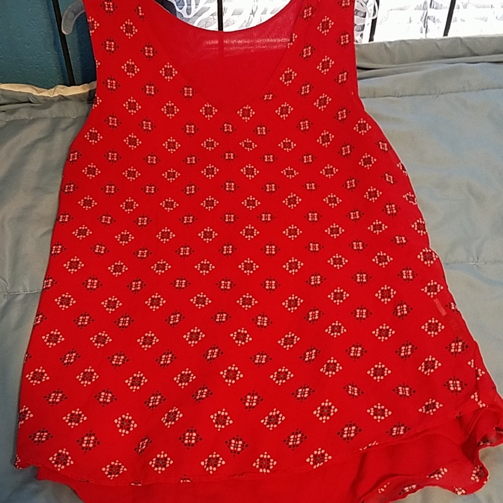 Red dress shirt